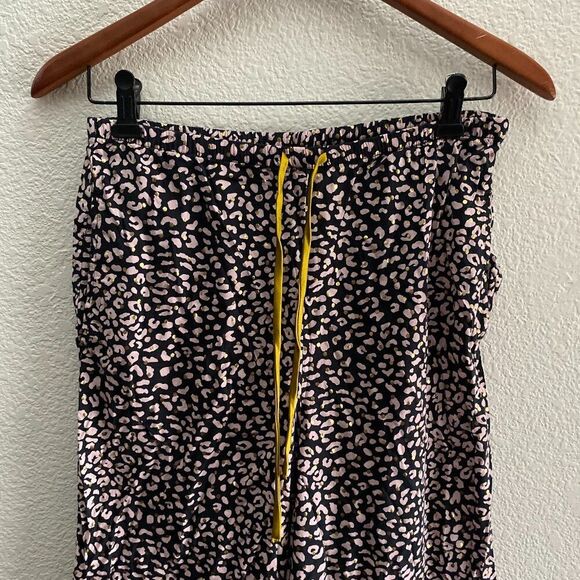 Victoria's Secret Wide Leg Animal Print Lace Lounge Pajama Pants Medium - Picture 2 of 6